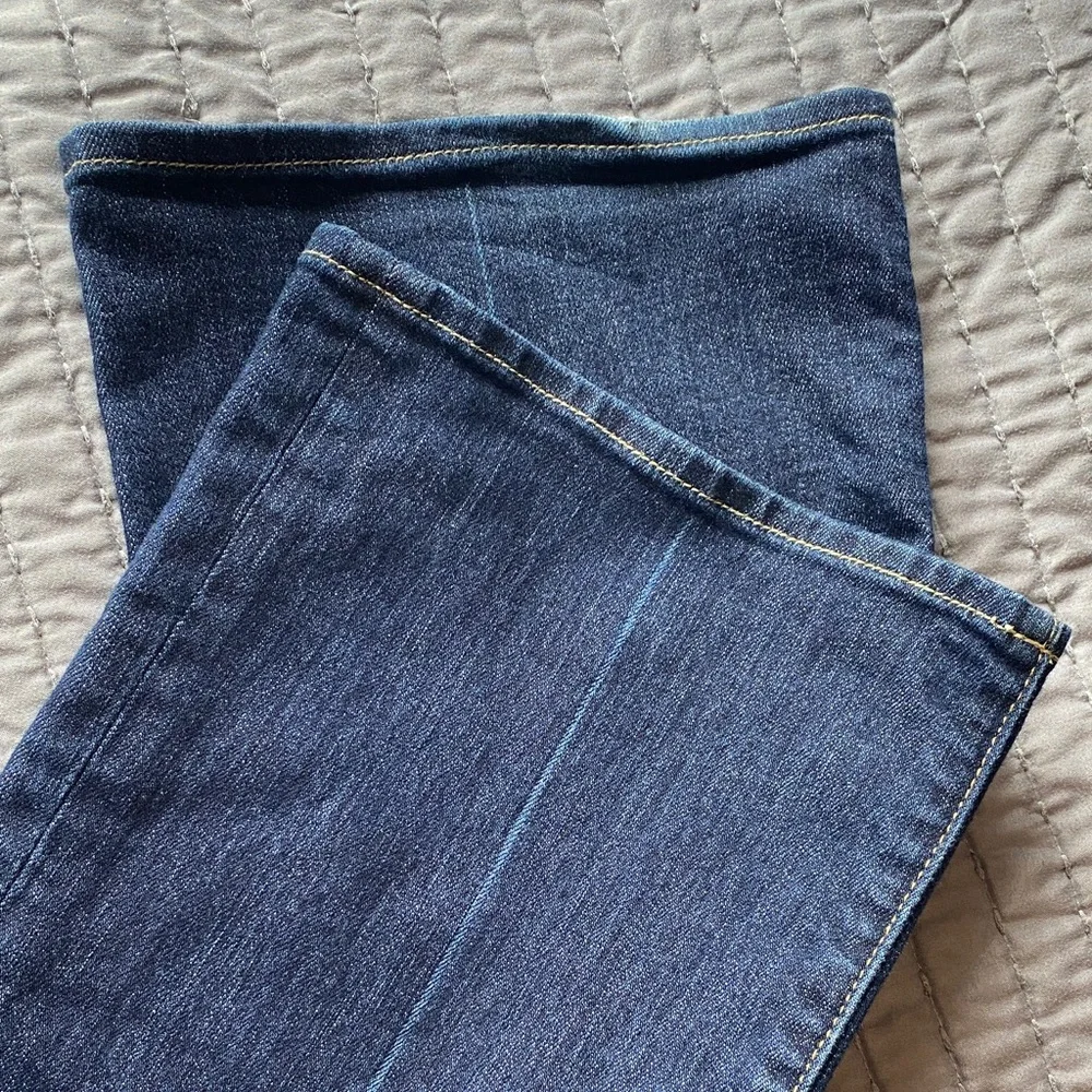 7 For All Mankind Dark Blue Kimmie Bootcut Jeans - Picture 6 of 6